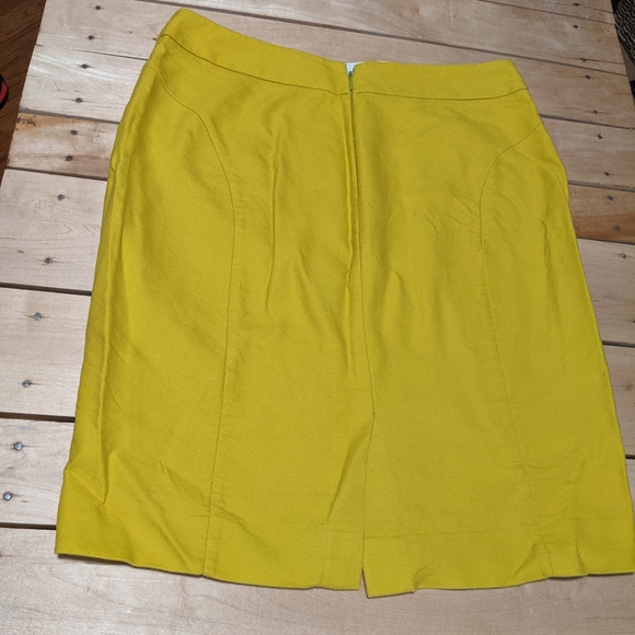 J. Crew Mustard Yellow Pencil Skirt - Picture 5 of 5